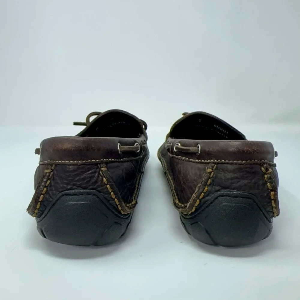 LL Bean‎ Handsewn Moccasins Men's Sz 9 Camp Moc Boat Shoe Leather Loafers Brown